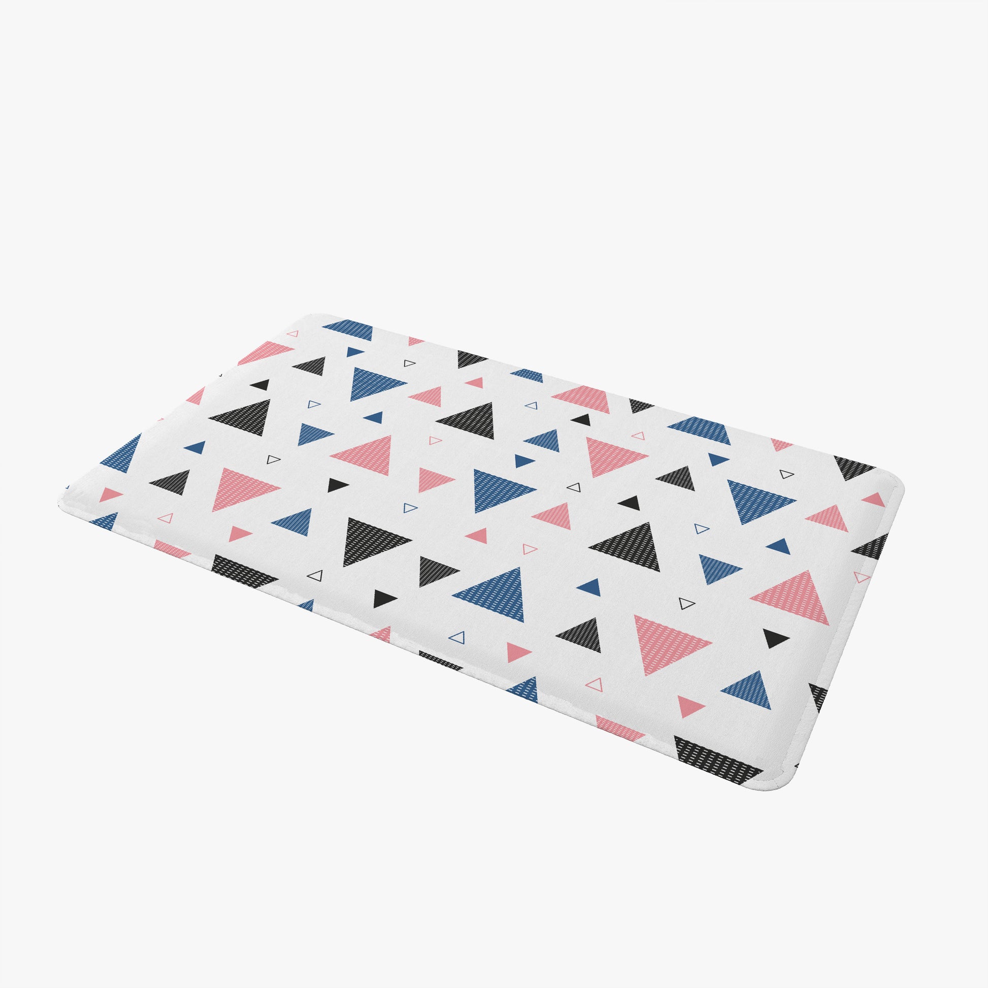 custom White Triangle Rectangle Door Mat