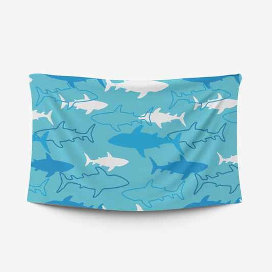 Shark Week Tablecloth custom pastel colour