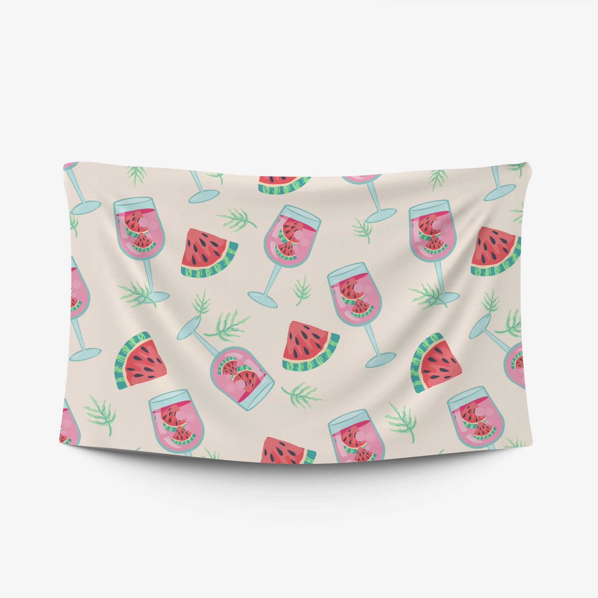 custom Refreshing Watermelon Tablecloth pastel colour 