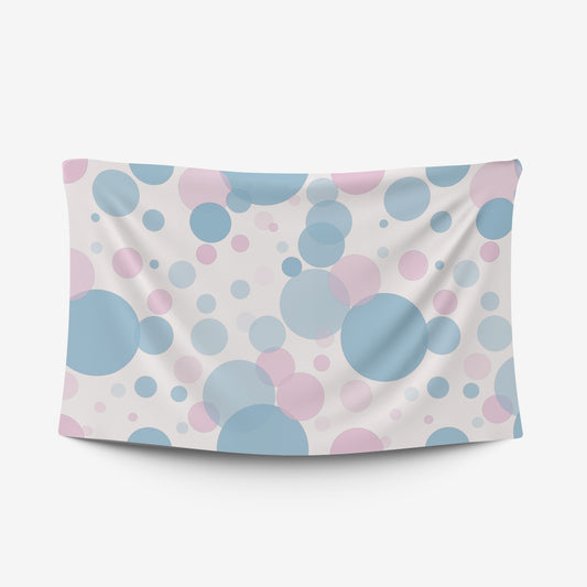 custom Bubbles Tablecloth pastel colour