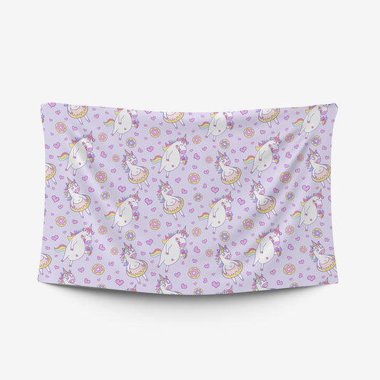 custom Unicorn Tablecloth pastel colour