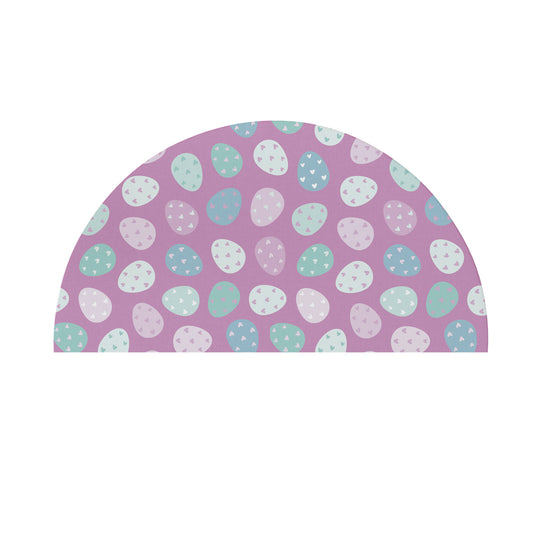 Easter Holiday Semi-Circle Door Mat full sublimation pastel colour