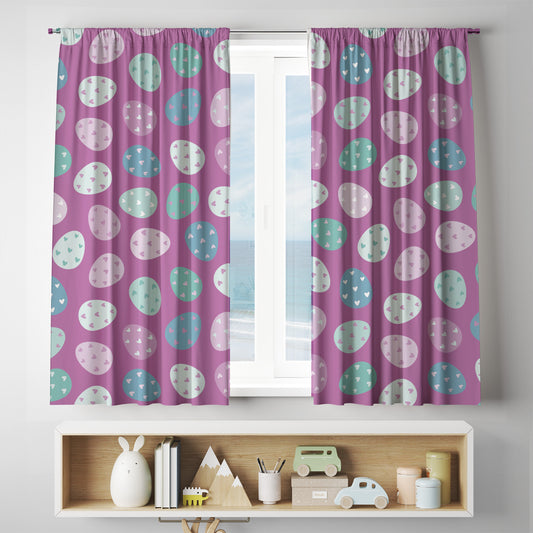 custom full sublimation Easter Holiday Curtains