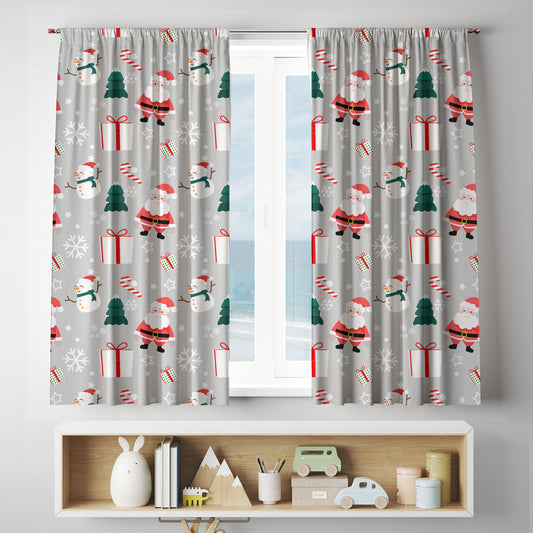 custom Santa Christmas Curtains