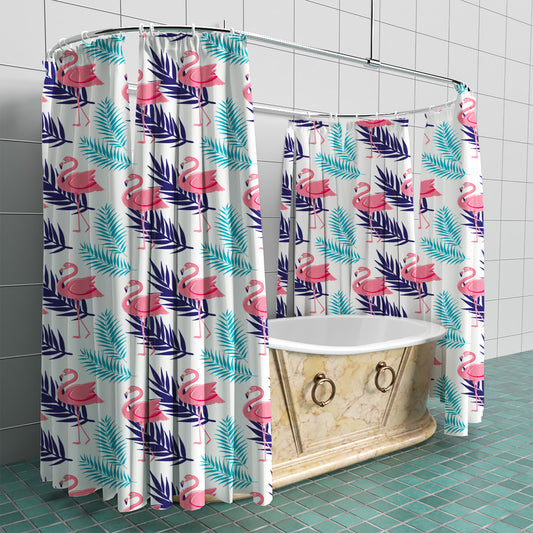 Flamingo Fabric Shower Curtain