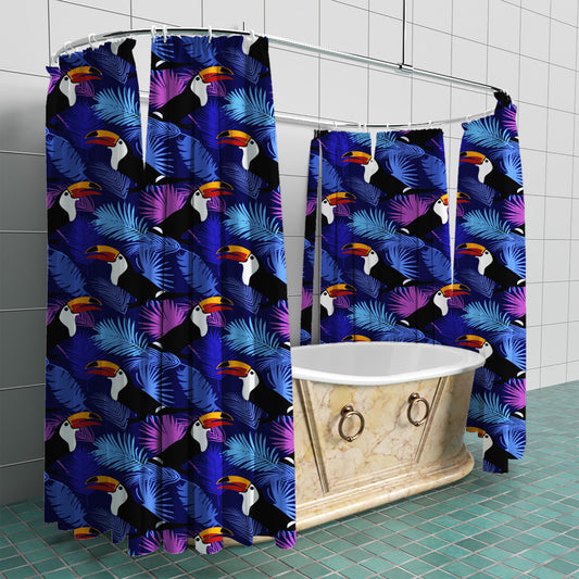 Toucan Fabric Shower Curtain