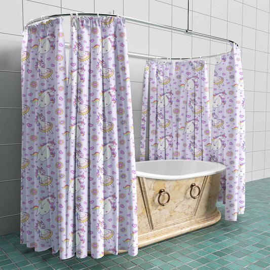 Unicorn Fabric Shower Curtain