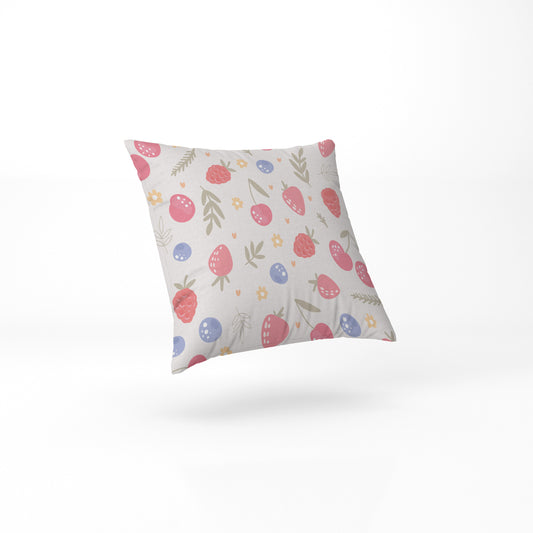 Summer Berries Pillow custom pastel colour
