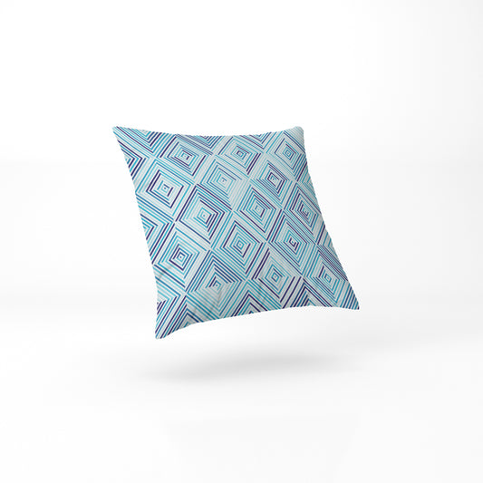 Blue Diamond Pillow custom pastel colour