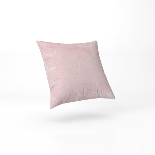 custom Blush Pink Marble Pillow in pastel colour