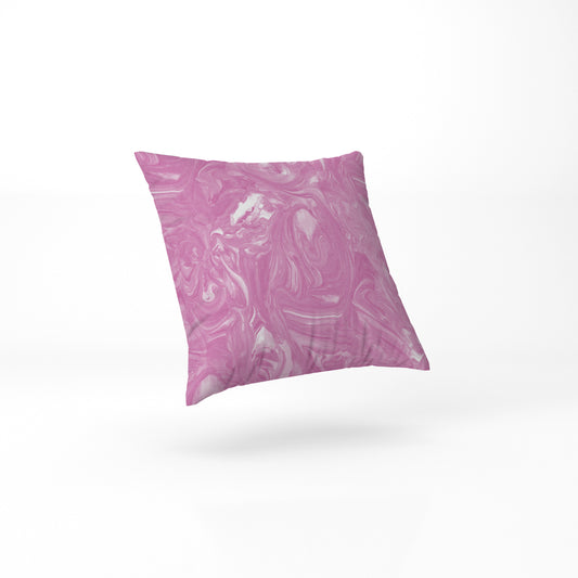 Hot Pink Marble Pillow in pastel colour 