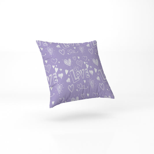 custom Purple Passion Pillow in pastel colour full sublimation