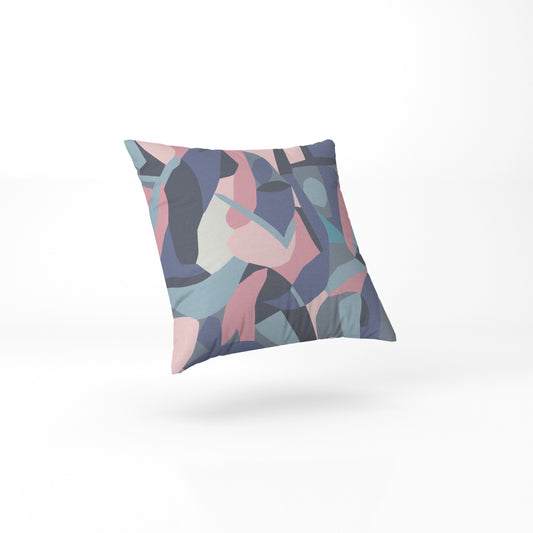 custom Abstract Print Pillow full sublimation printed in pastel colour