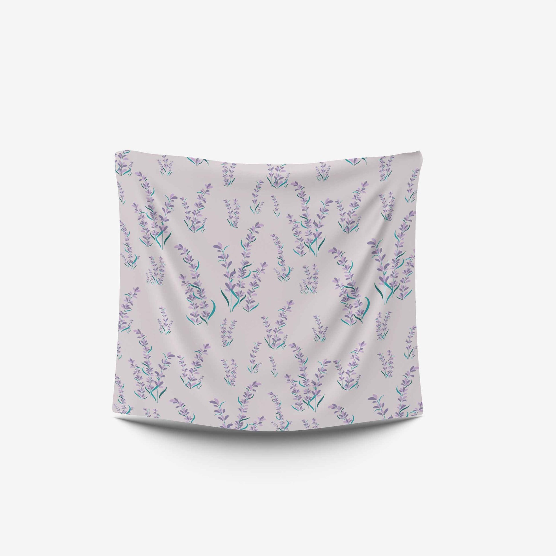 custom Lilac Floral Tablecloth pastel colour full sublimation