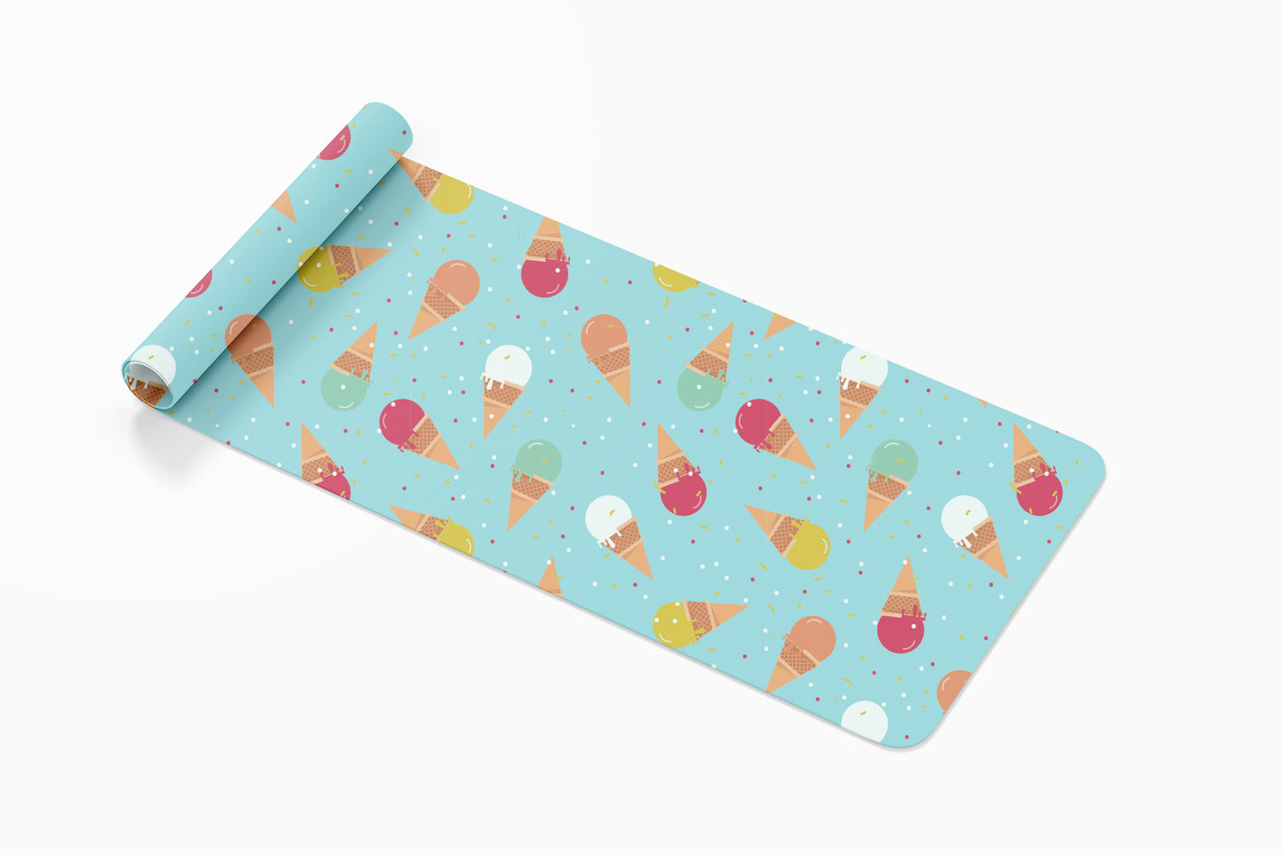 custom Ice Cream Cone Yoga Mat