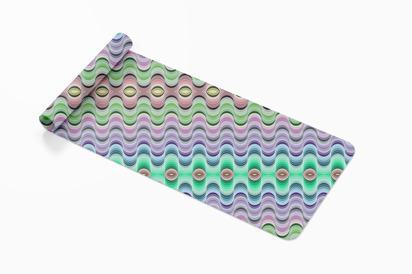 Funky Waves Yoga Mat