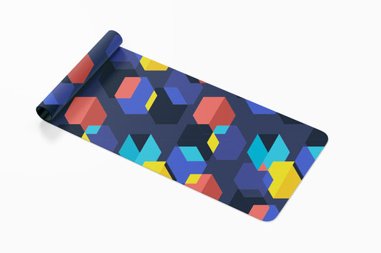 Vivid Honeycomb custom Yoga Mat