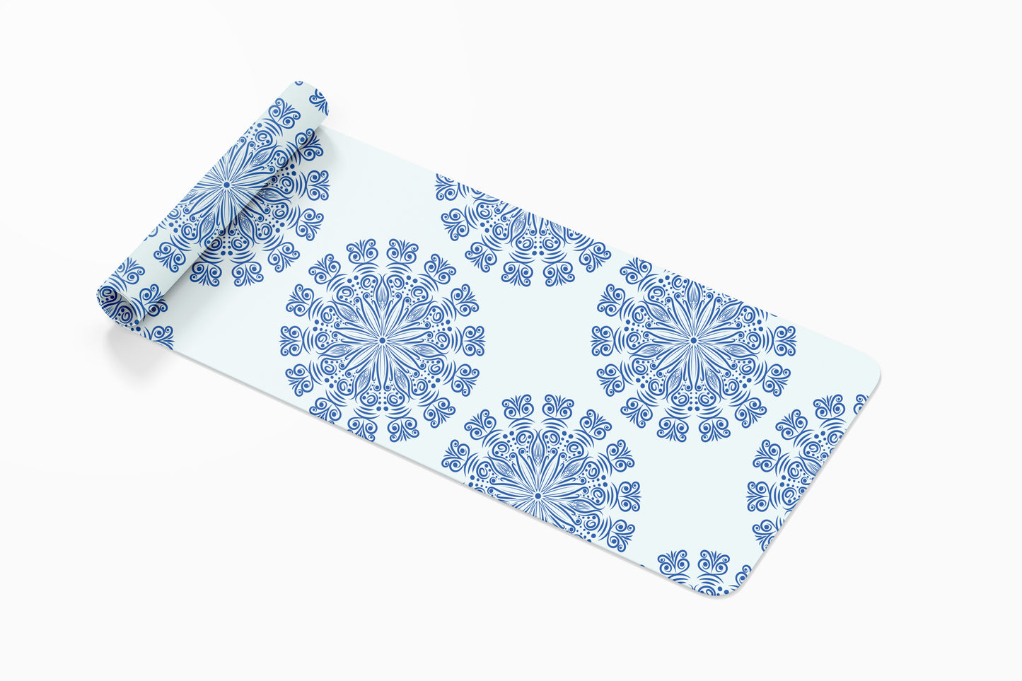 custom Blue Mandala Yoga Mat