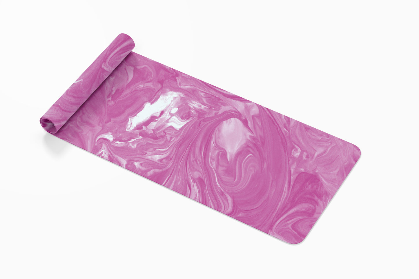 custom barbie Pink hot pink Marble Yoga Mat