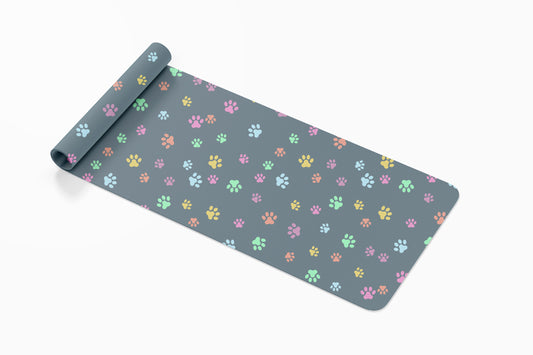 custom Paw Print Yoga Mat