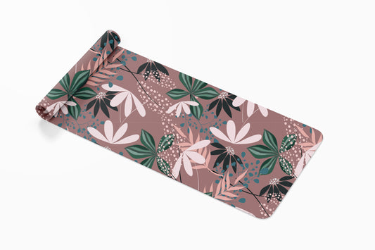 Vintage Floral custom Yoga Mat