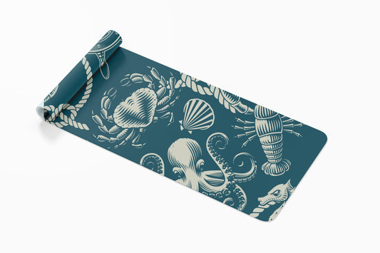 High Seas Nautical Yoga Mat